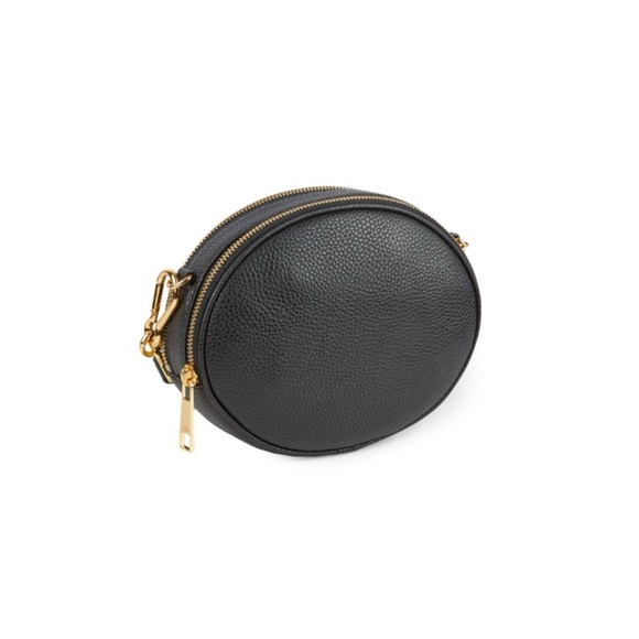 NWOT Marc Jacobs Black Oval Crossbody Bag with Gold Accents - Picture 4 of 14